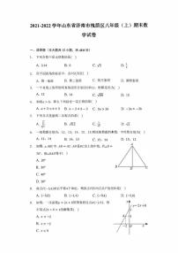 2022.1济南市槐荫区八年级（上）期末数学试卷（附详解）