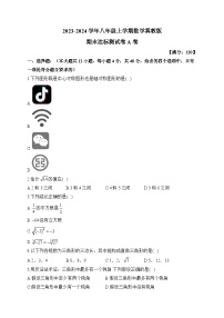 2023-2024学年八年级上学期数学冀教版期末达标测试卷A卷