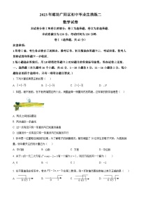 2023年河北省廊坊市广阳区中考二模数学试题