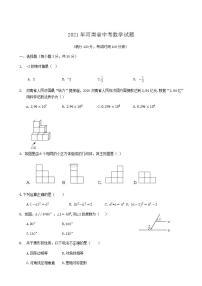 2021年河南省中考数学真题 （含答案）