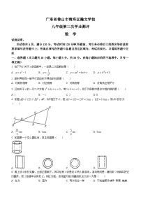 广东省佛山市南海区瀚文学校2023-2024学年九年级上学期第三次月考数学试题(无答案)