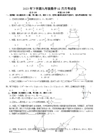 湖南省湘潭市 湘潭县四校 2023-2024学年九年级上学期十二月联考数学试题