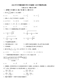 湖南省桂阳县龙潭中学2023-2024学年八年级上册第二次月考数学试题（含解析）