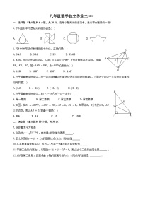 江苏省泰州市姜堰区实验初级中学2023-2024学年八年级上学期独立作业二数学试卷