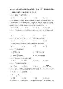 2022-2023学年浙江省湖州市德清县七年级（上）期末数学试卷