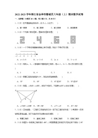 2022-2023学年浙江省金华市婺城区八年级（上）期末数学试卷