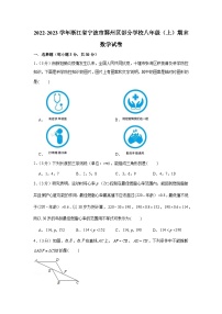 2022-2023学年浙江省宁波市鄞州区部分学校八年级（上）期末数学试卷