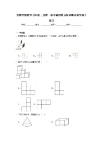 北师大版数学七年级上册第一章丰富的图形世界期末章节提升练习