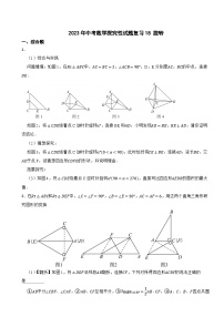 2024年中考数学探究性试题总复习-- 旋转（18）