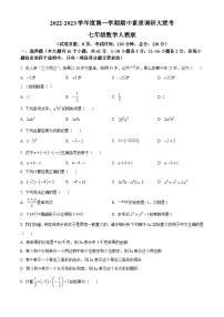 河北省廊坊市安次区2022-2023学年七年级上学期期中联考数学试题