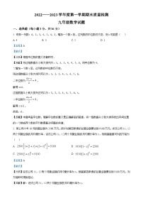 河北省秦皇岛市昌黎县2022-2023学年九年级上学期期末数学试题答案