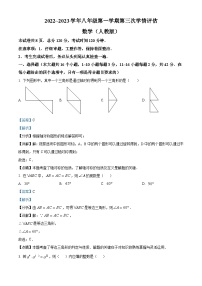 河北省邢台市威县威县第三中学2022-2023学年八年级上学期月考数学试题答案