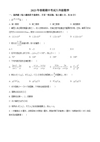 河南省南阳市桐柏县2022-2023学年八年级下学期期中数学试题