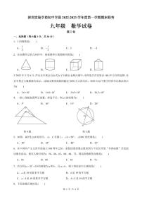 2022-2023深圳实验学校九年级（上）期末数学试卷