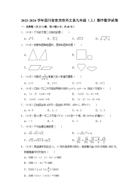 2023-2024学年四川省宜宾市兴文县九年级（上）期中数学试卷