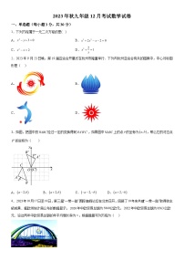 2023-2024学年湖北省利川市团堡镇初级中学九年级上册月考数学试题（含解析）