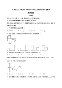 江西省九江市瑞昌市2023-2024学年九年级上学期月考数学模拟试题（含答案）