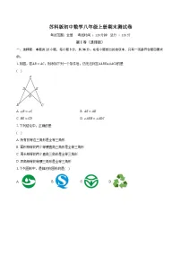 苏科版初中数学八年级上册期末测试卷（含答案解析）