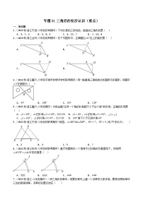 专题01 三角形的初步认识（重点）-2023-2024学年八年级数学上学期期中期末高分突破（浙教版）