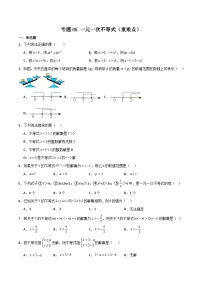 专题05 一元一次不等式（重难点）-2023-2024学年八年级数学上学期期中期末高分突破（浙教版）