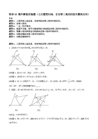 特训06 期中解答压轴题（七大题型归纳，含全等三角形的四大模块应用）-2023-2024学年八年级数学上学期期中期末高分突破（浙教版）