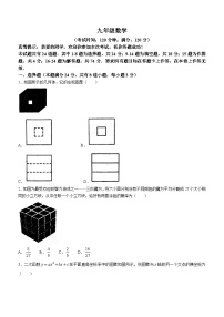 山东省青岛市第二十四中学等2校2022-2023学年九年级下学期开学考试数学试题(无答案)