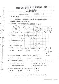 辽宁省葫芦岛连山区2023—2024学年八年级上学期数学期末模拟试卷