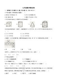 河南省浚县实验初级中学2023-2024学年七年级上学期12月月考数学试题