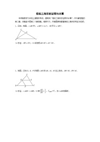 专题04 相似三角形的证明与计算-2023-2024学年九年级数学上册期末选填解答压轴题必刷专题训练（华师大版）