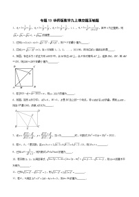 专题13 填空题压轴题-2023-2024学年九年级数学上册期末选填解答压轴题必刷专题训练（华师大版）