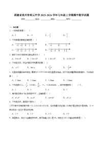 福建省泉州市培元中学2023-2024学年七年级上学期期中考试数学试卷（含解析）