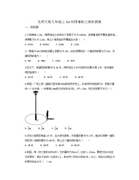 初中数学6 利用相似三角形测高巩固练习