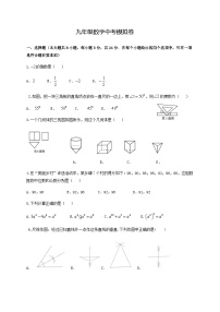 2021年湖北省孝感市孝昌县小河中学中考模拟数学命题比赛试题