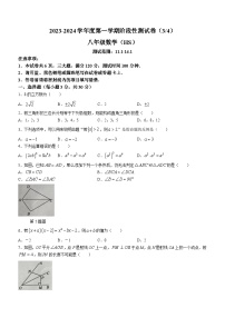 河南省周口市商水县化河乡第一初级中学2023-2024学年八年级上学期12月月考数学试题