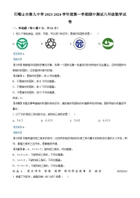 宁夏回族自治区石嘴山市大武口区第九中学2023-2024学年八年级上学期期中数学试题（解析版）