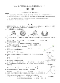 2024 年广西初中学业水平数学模拟测试（一）