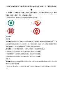 河北省沧州市沧县五校联考2023-2024学年八年级上学期期中数学试题