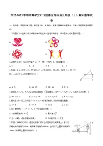 2022-2023学年河南省安阳市殷都区等四地九年级（上）期末数学试卷（含解析）