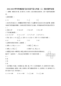 2022-2023学年河南省驻马店市西平县七年级（上）期末数学试卷（含解析）