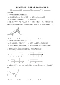 浙教版数学八年级上学期期末数学必刷卷9(浙教版 含解析)