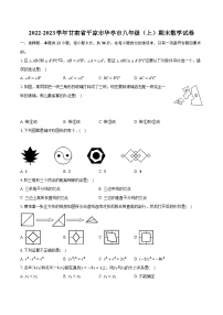 2022-2023学年甘肃省平凉市华亭市八年级（上）期末数学试卷（含解析）