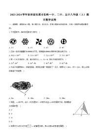 2023-2024学年吉林省松原市长岭一中、二中、五中八年级（上）期末数学试卷（含解析）