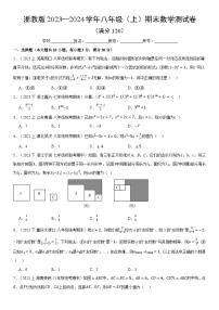 人教版2023—2024学年八年级（上）期末数学测试押题卷  原卷+解析卷