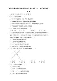 山东省临沂市沂水县2023-2024学年九年级上学期数学期末模拟试卷