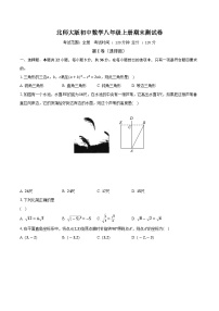 北师大版初中数学八年级上册期末测试卷（标准难度）（含详细答案解析）