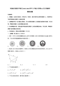 河南省信阳市平桥区2023-2024学年八年级上学期12月月考数学模拟试题（含答案）