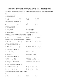 2023-2024学年广西贺州市八步区七年级（上）期中数学试卷（含解析）