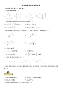 2023-2024学年江西省南昌市师大附中七年级上册月考数学试题（含解析）