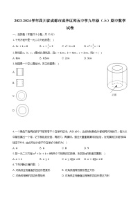 2023-2024学年四川省成都市成华区列五中学九年级（上）期中数学试卷（含解析）