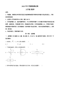 精品解析：2023学年广东省深圳市坪山区中考二模数学试题（5月）